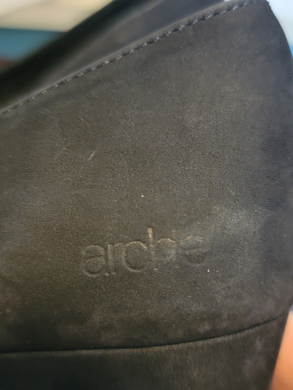 Arche Black Suede Wedge Peep Toe Pumps Heels Shoes Size 39 US 8 - Picture 7 of 11